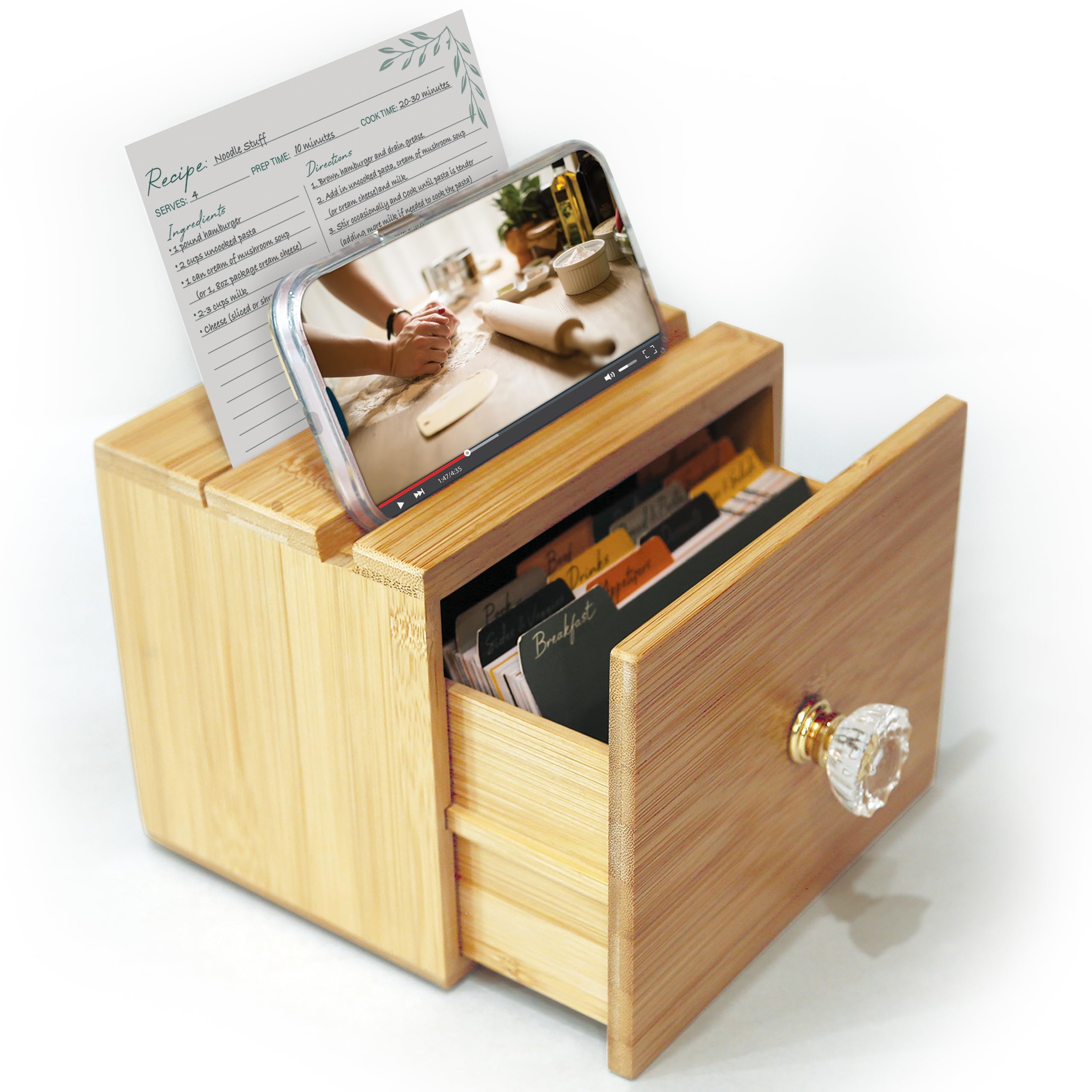 Simply Daisy recetario con 50 cartas para organizar recetas diarias