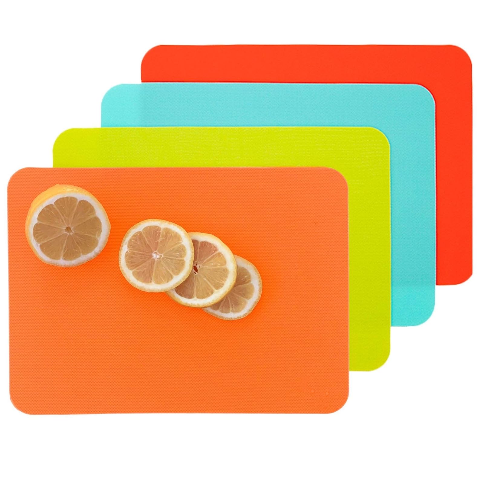 Conjunto multicolor de tablas Simply Genius facilita la clasificación de alimentos.