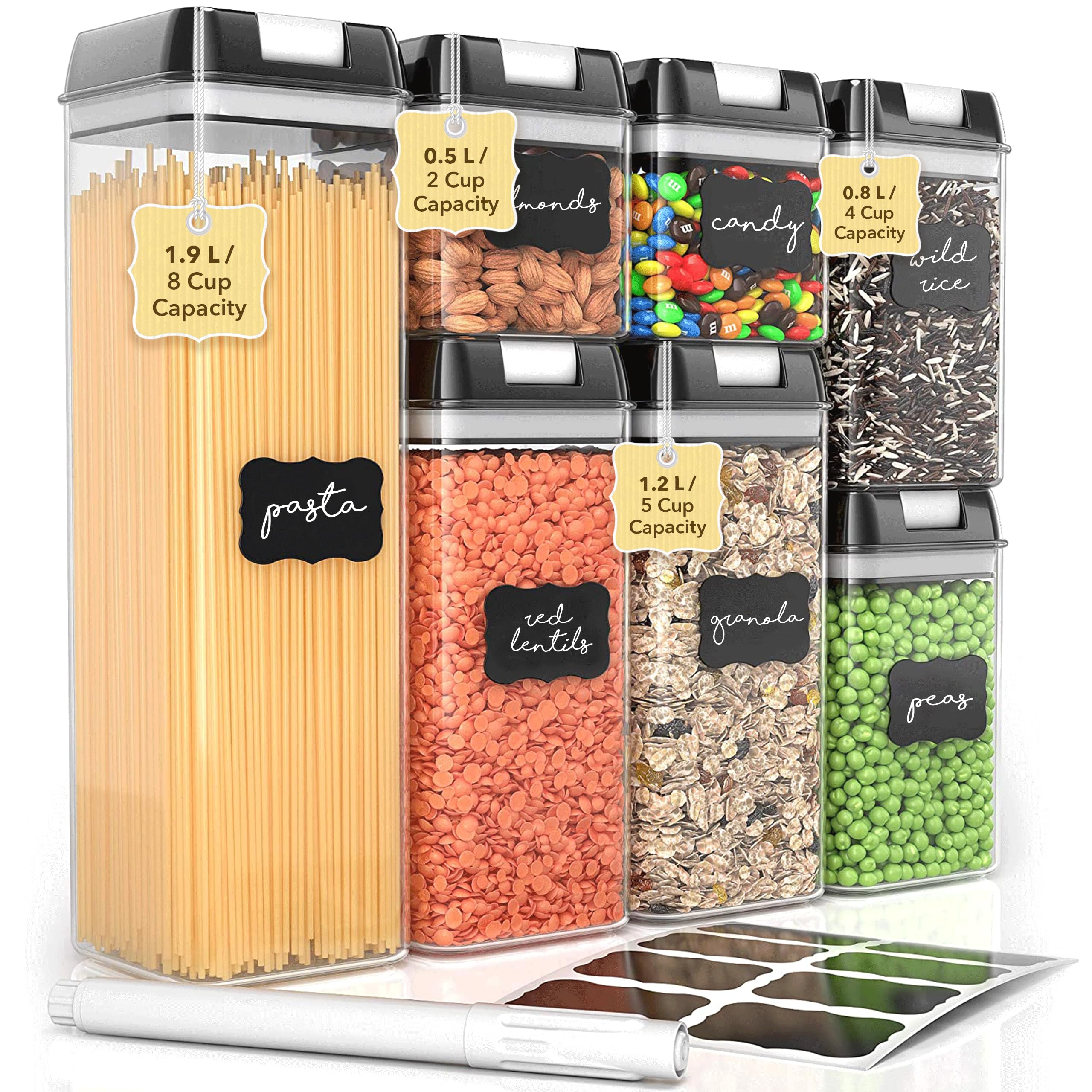 Conjunto Simply Gourmet de contenedores para almacenamiento con tapas herméticas