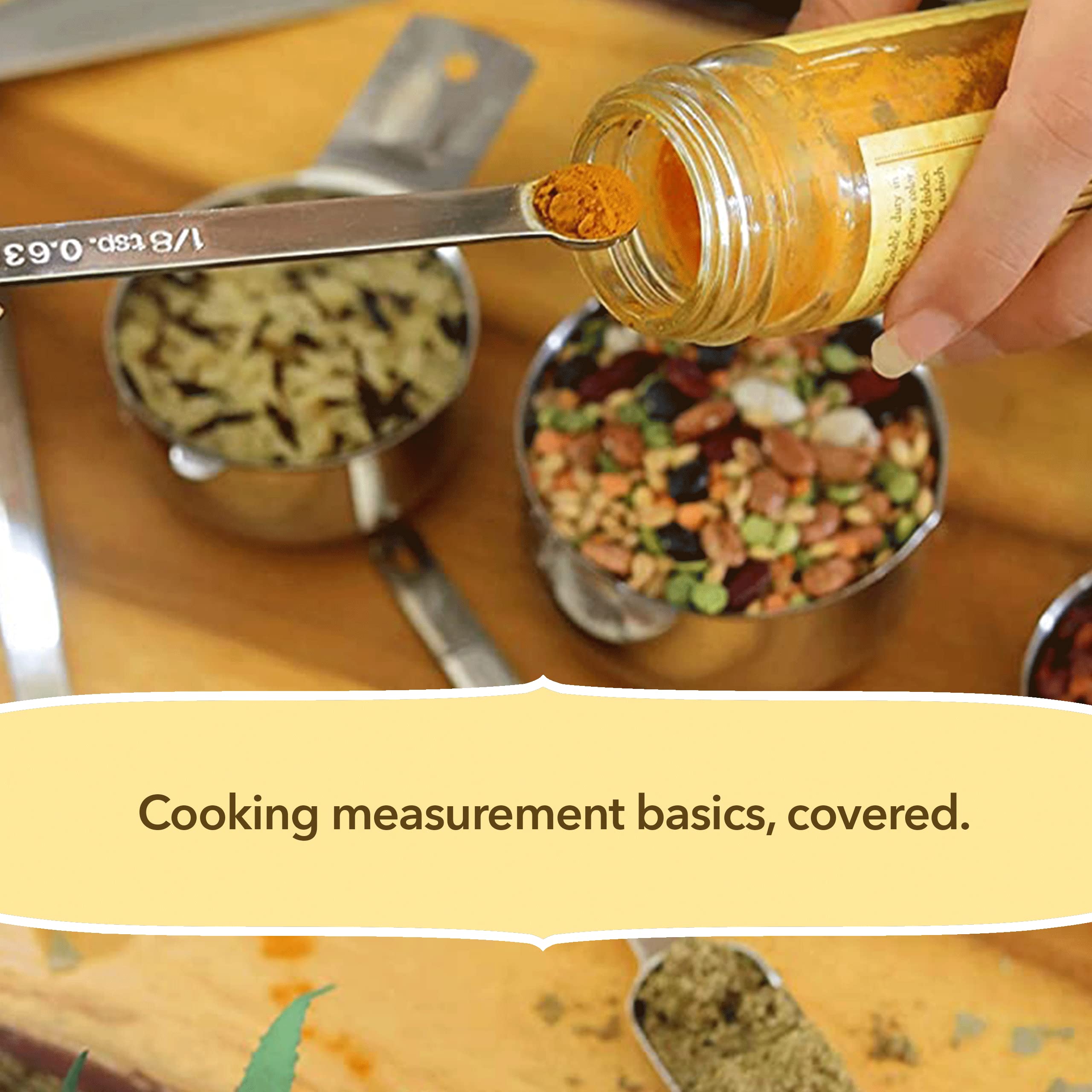 Simply Gourmet nivelador incluido para mediciones exactas y consistentes.