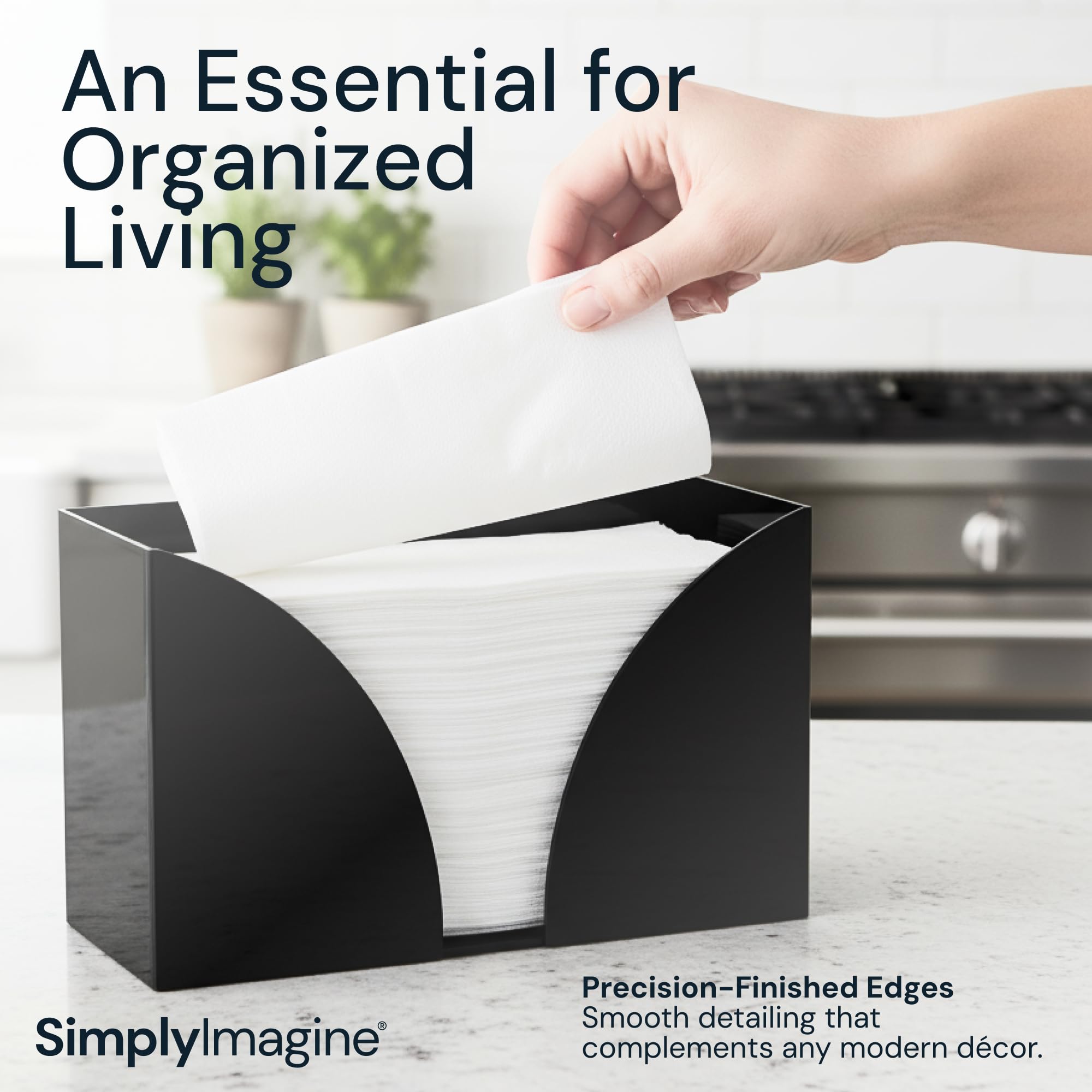 SimplyImagine organizador-napkins compacto acrilico ideal para encimeras