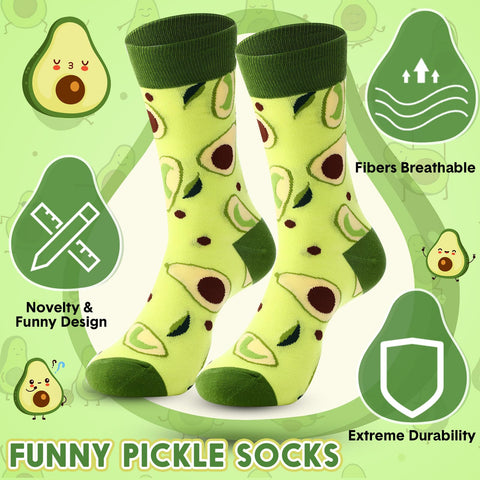 Singhoow medias con diseño de aguacate, comodidad para todo el día