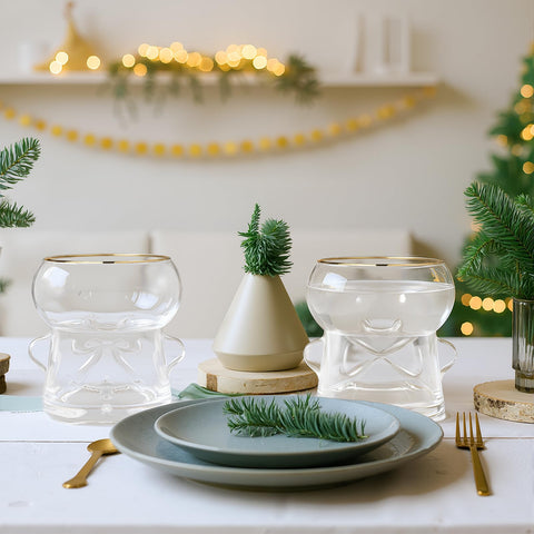 Regalo navideño Singhoow: vaso de cristal para celebrar en casa.
