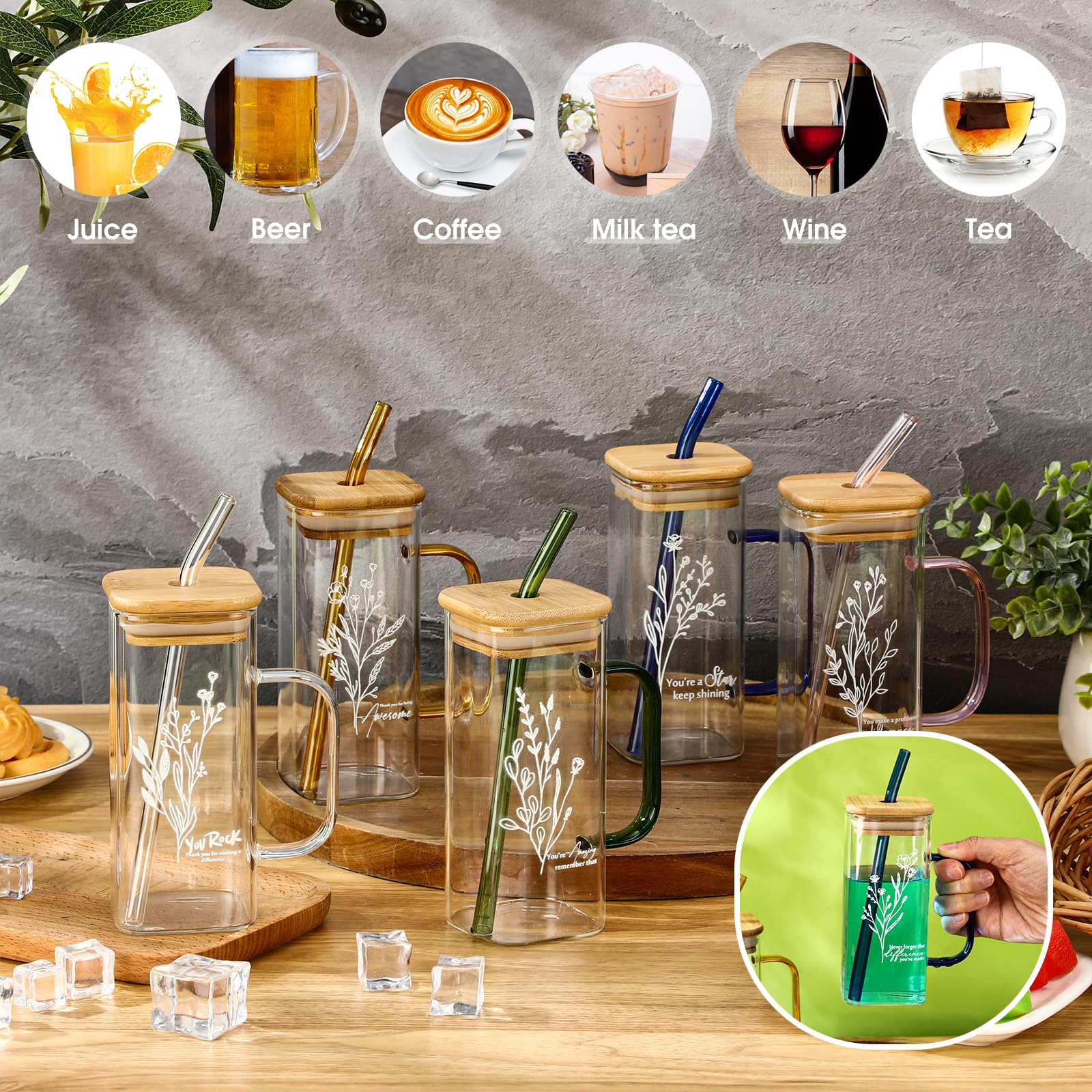 Conjunto Singhoow de 10 vasos, colores variados, para regalos de equipo.