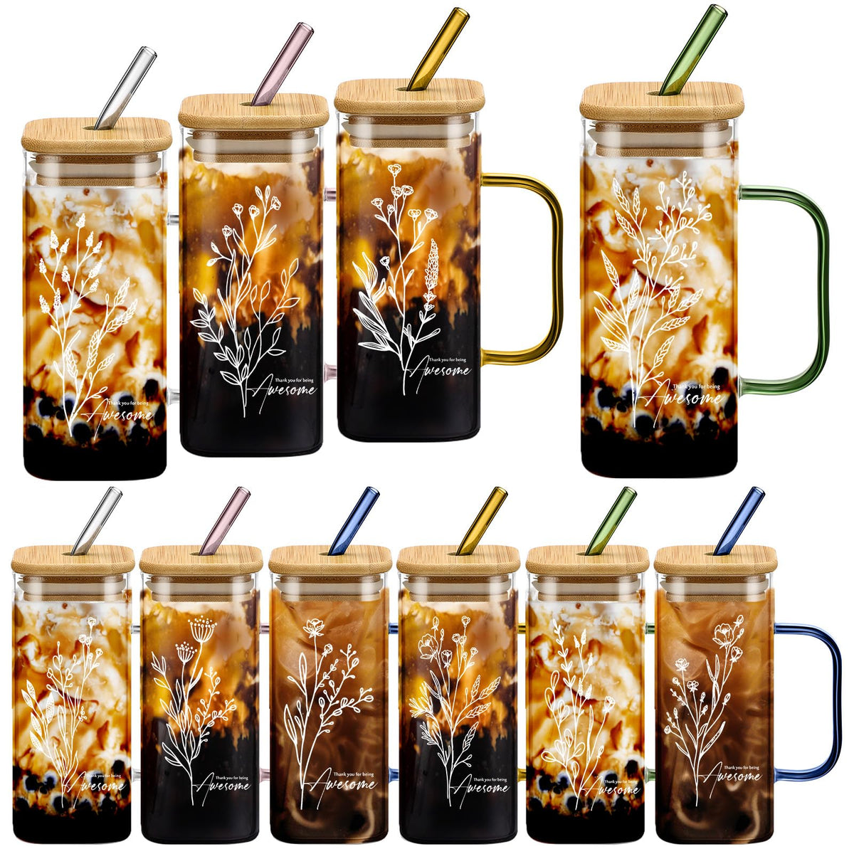 Vaso Singhoow de 13,5 oz con diseño de agradecimiento para el equipo.