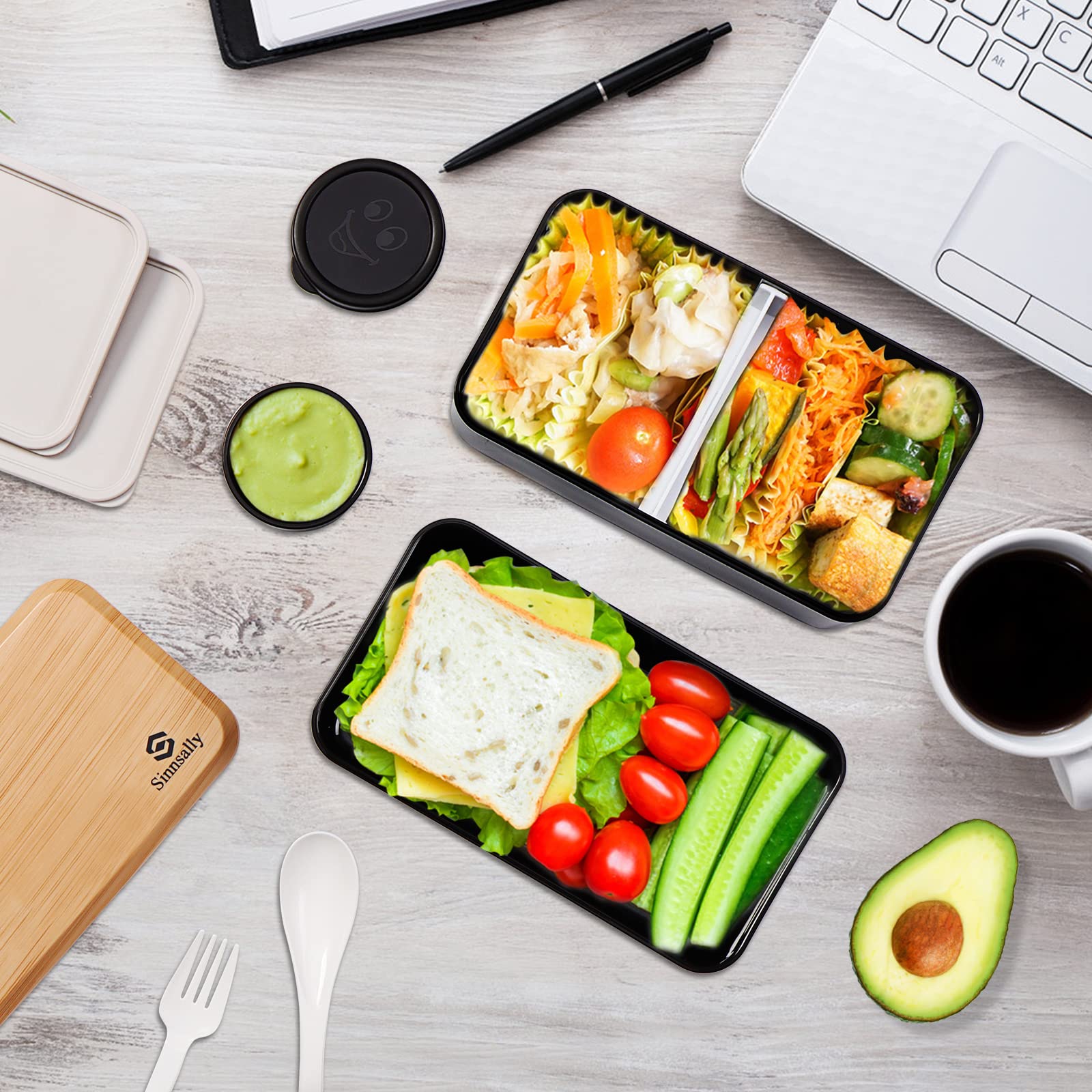 Sinnsally Bento Box segura para lavavajillas y limpieza fácil después de usos.