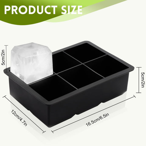 Sinnsally cubos grandes ideales para cócteles y bebidas frías