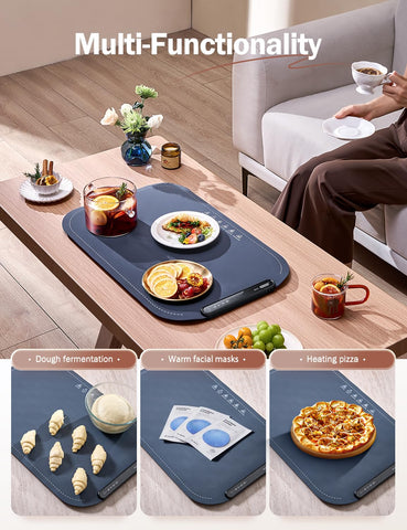 SINOPUREN Calentador: compatible con cerámica, metal y plástico para vajillas mixtas.