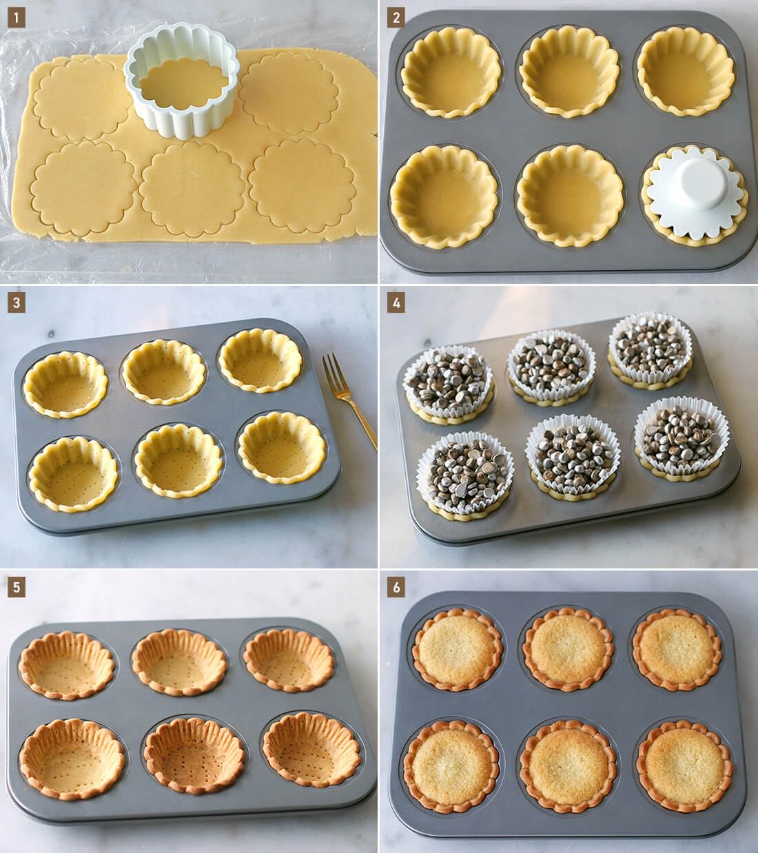 Conjunto Sinsanye de moldes para tartas 4 y 2.5 pulgadas listo para usar.