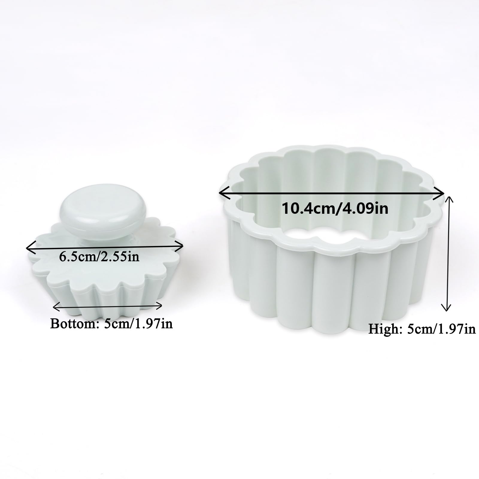 Tamper Sinsanye de tarta 2.5 pulgadas para rellenos uniformes.