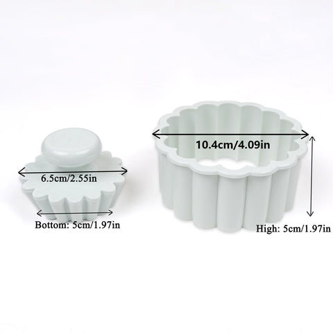 Tamper Sinsanye de tarta 2.5 pulgadas para rellenos uniformes.