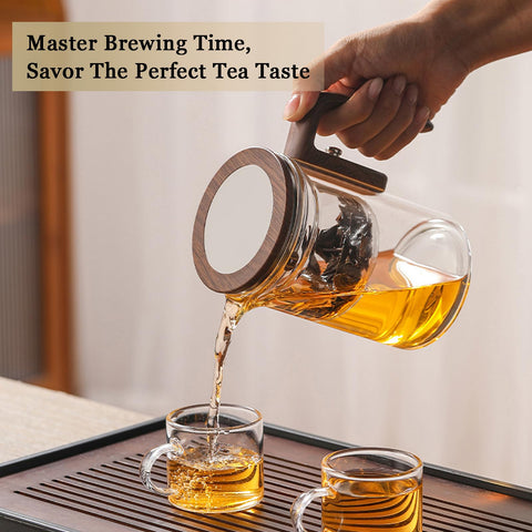 SINTENILL Enchant Tea Pot: vidrio borosilicato resistente al calor para seguridad