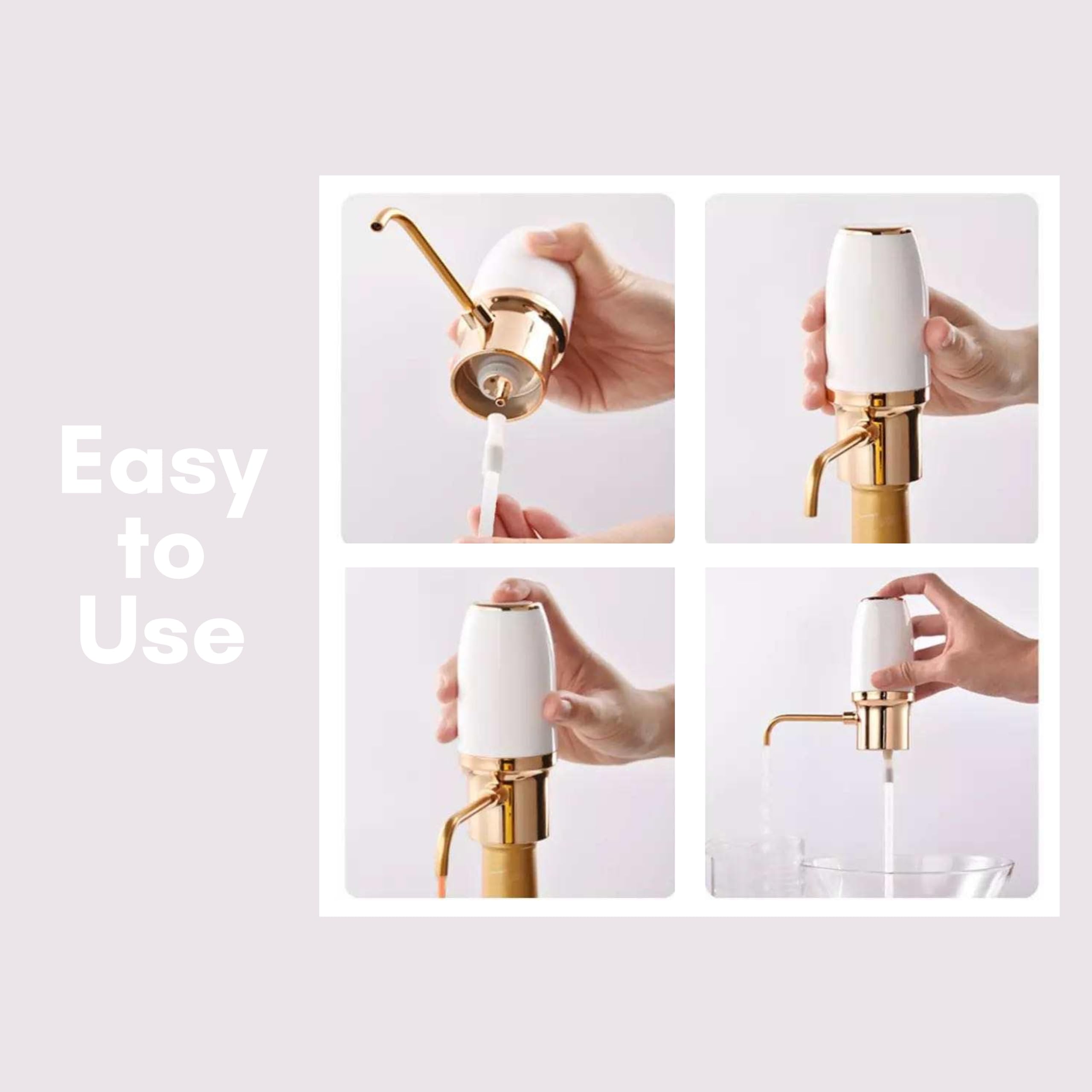 Uso fácil: conexión a botella de vino con Sip & Shimmer