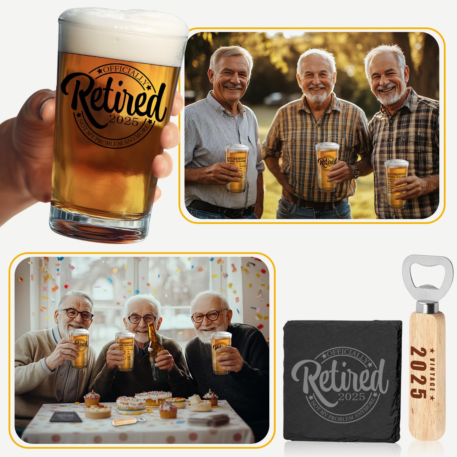 Abridor de botella de madera SIPBYSOP, práctico para reuniones.