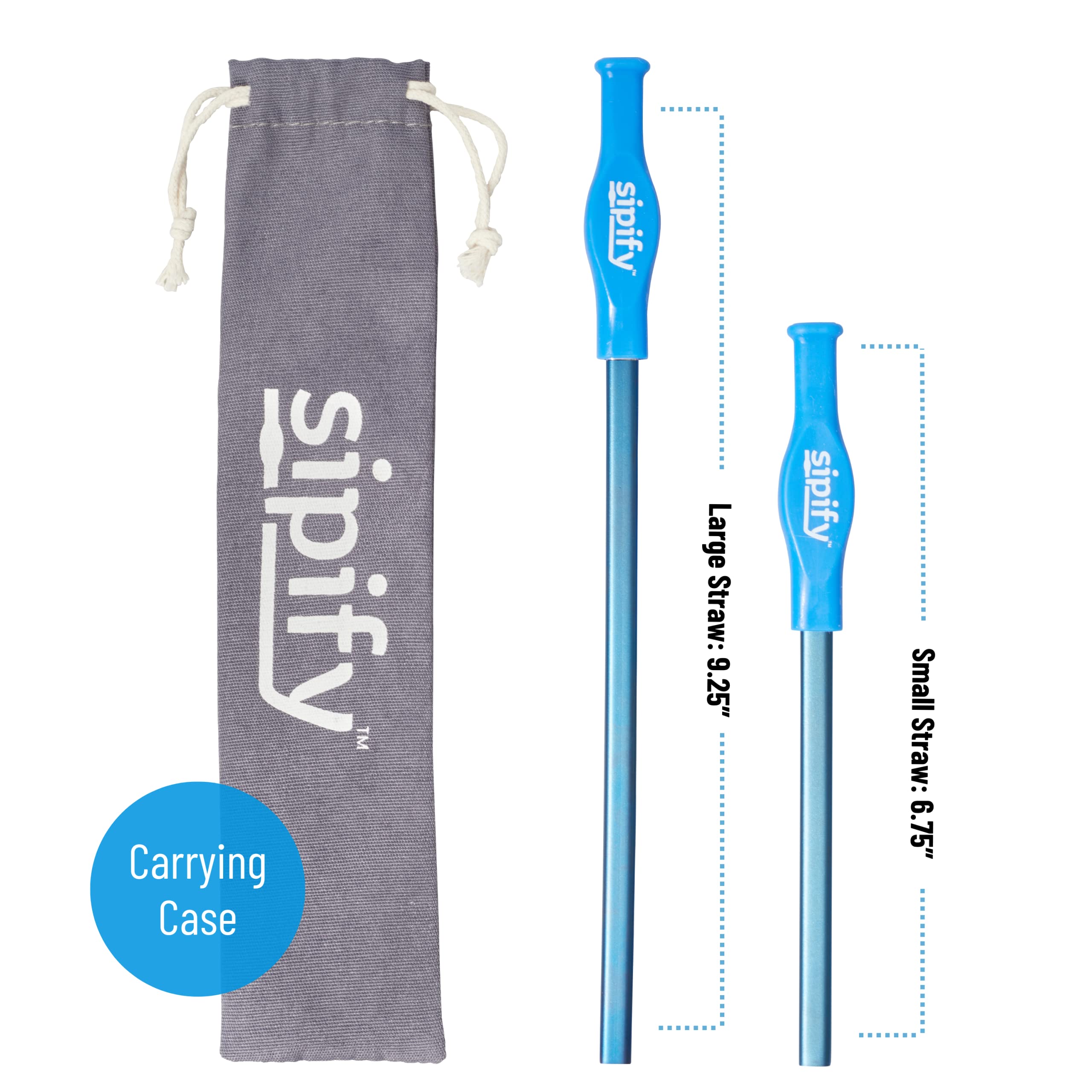 Paquete de 2 pajillas Sipify para uso diario.