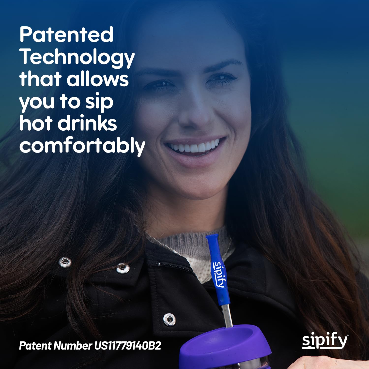 Sipify pajilla de acero con flujo limitado para controlar el sorbo.