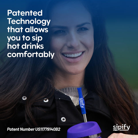 Sipify pajilla de acero con flujo limitado para controlar el sorbo.