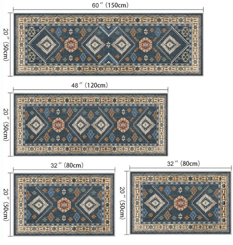 SIPIHA pasillo-alfombra boho para piso, ideal para trafico diario