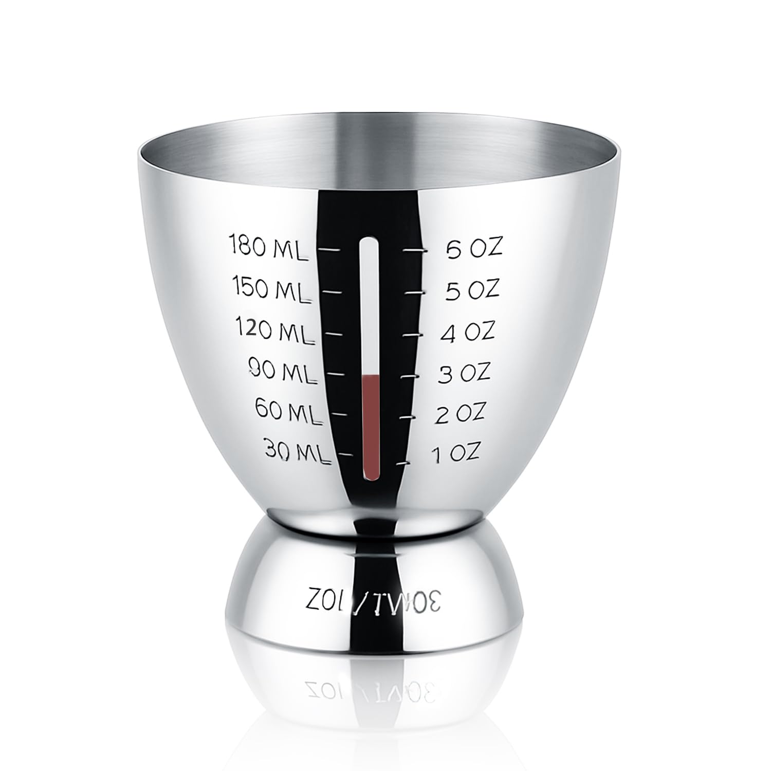 Sipoyen jigger con medidas de 1 oz a 6 oz para cocteles precisos