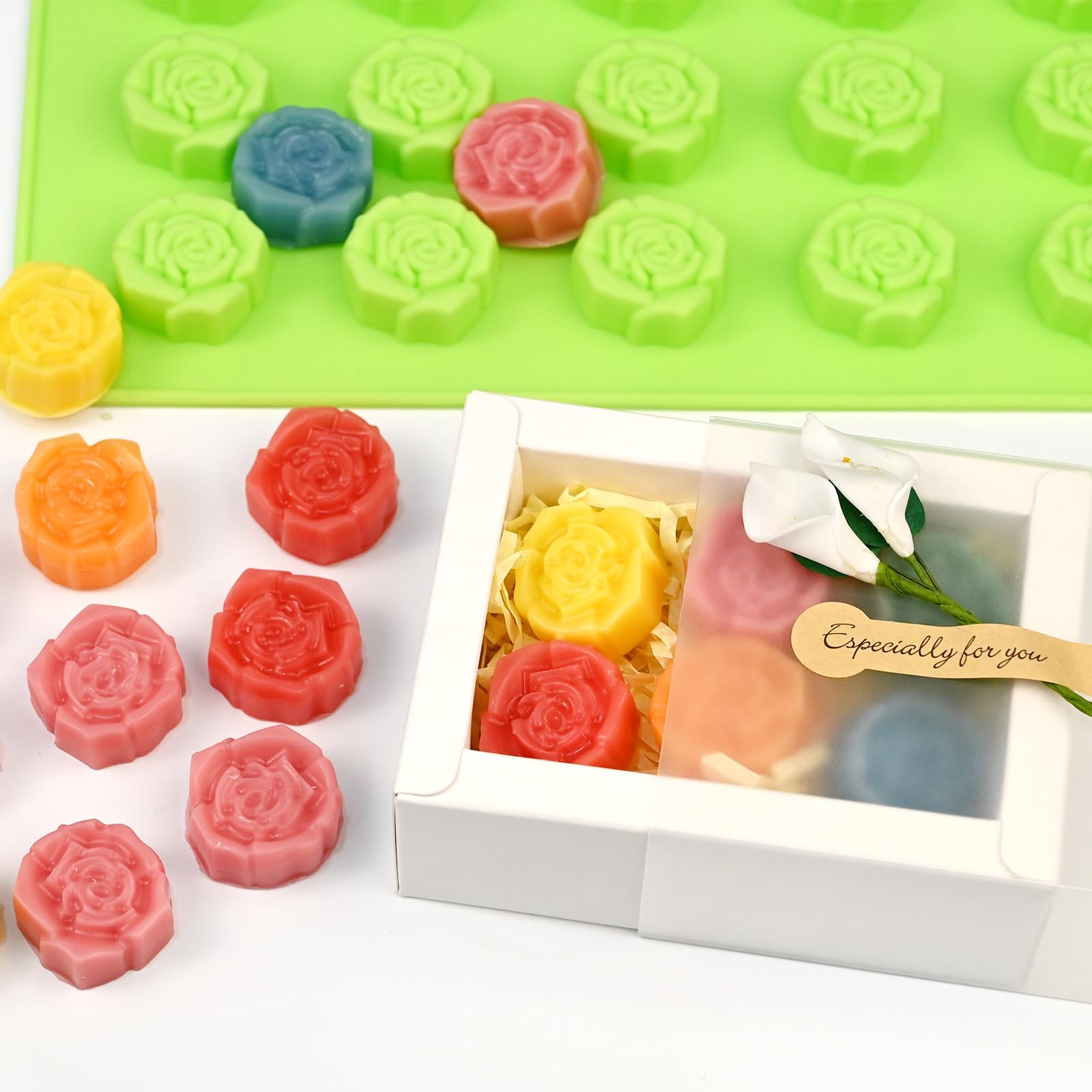 Molde SIQINZONGWA rosa para cupcakes y postres creativos.