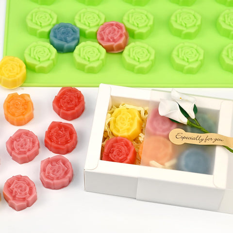 Molde SIQINZONGWA rosa para cupcakes y postres creativos.