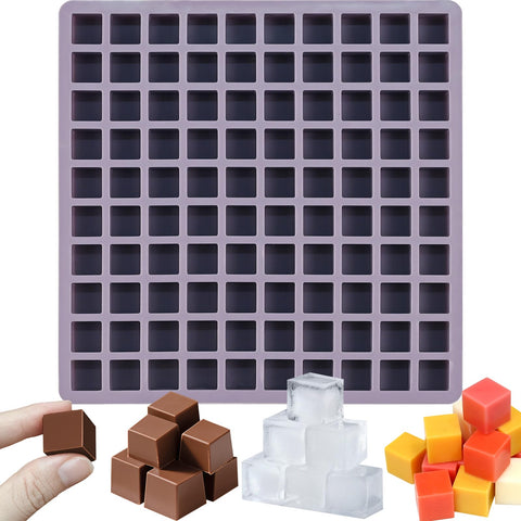 SIQINZONGWA molde cuadrado para chocolate con 100 cavidades, ideal para dulces caseros.