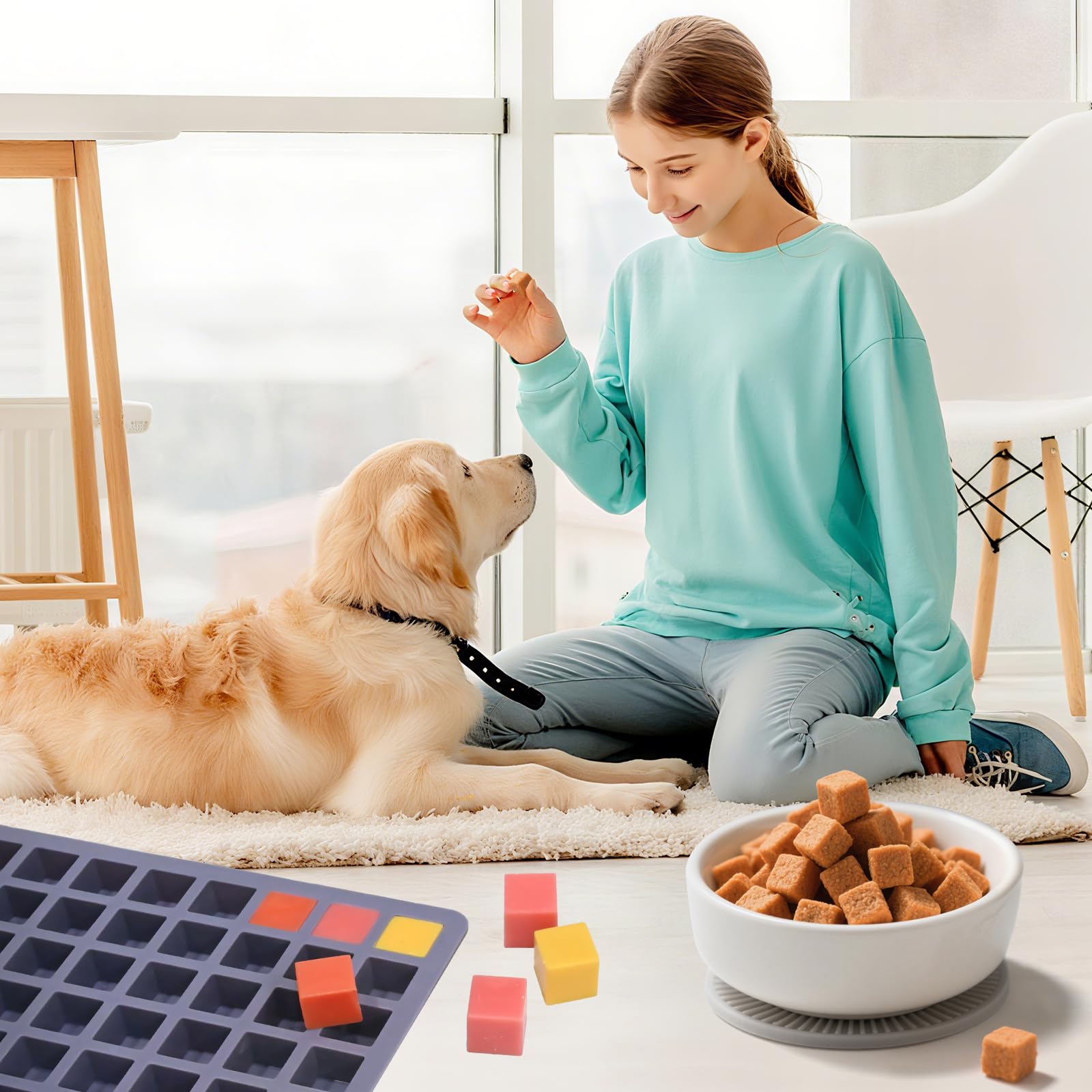 SIQINZONGWA molde para premios para mascotas, golosinas caseras fáciles de hacer.