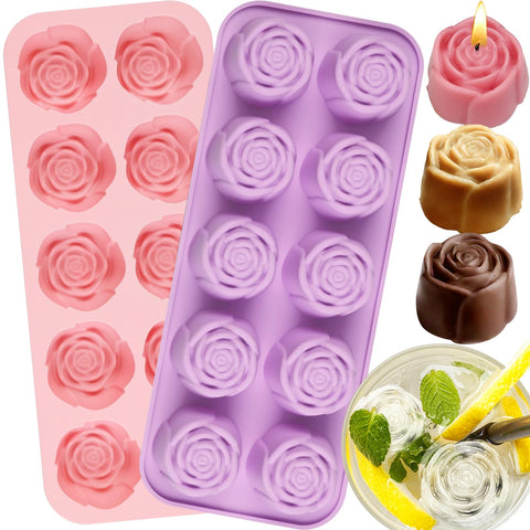 SIQINZONGWA molde rosa con 20 cavidades para chocolates y dulces, fácil desmoldeo