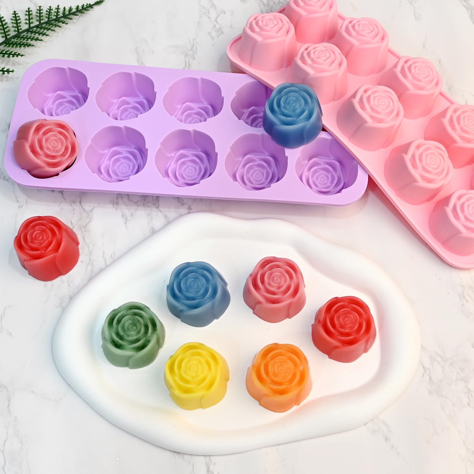 Molde de rosa SIQINZONGWA para chocolate, ideal para caramelos y dulces