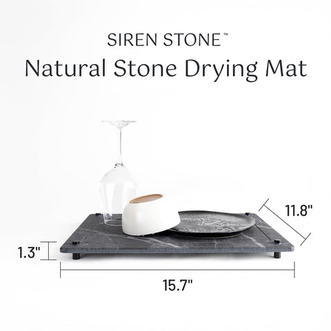 Siren Stone: Alta absorbencia y secado rápido para vajilla y utensilios.