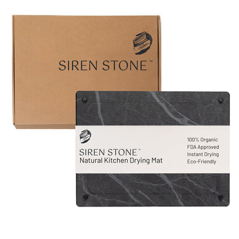 Siren Stone: Almohadilla de secado para platos, ideal para encimeras pequeñas.