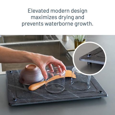 Siren Stone: Usos múltiples en cocina, desde trivet hasta bandeja de servicio.