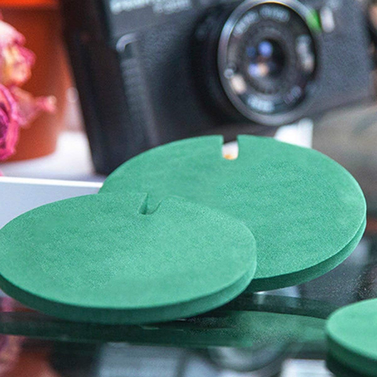 Sirensky posavasos verde eva, material duradero y fácil de limpiar