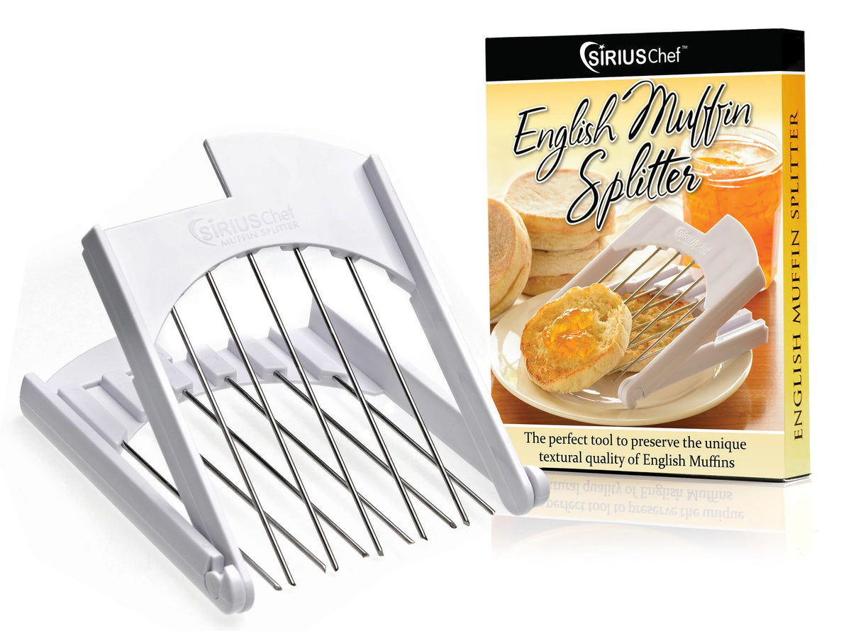 Partidor de muffins ingleses SIRIUS Chef divide por la mitad sin aplastar