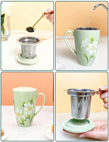 Color verde hierba de SISETOP, ideal para té aromático.