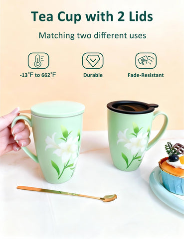 Taza SISETOP apta para microondas, horno, refrigerador y lavavajillas.