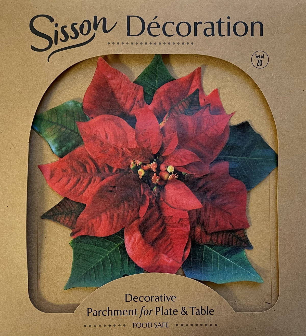 Hojas pergamino Sisson Distribution para quesos en tabla, decoración comestible.