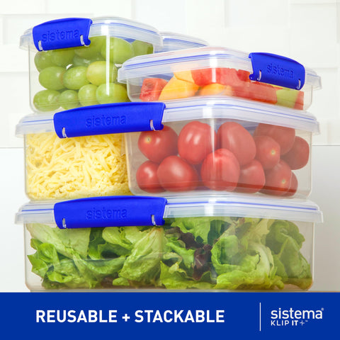Sistema KLIP IT: contenedor rectangular transparente para ver alimentos sin abrir