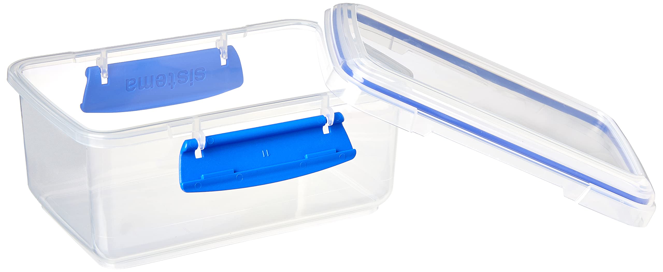 Sistema KLIP IT rectangular con queso, ideal para picnics.