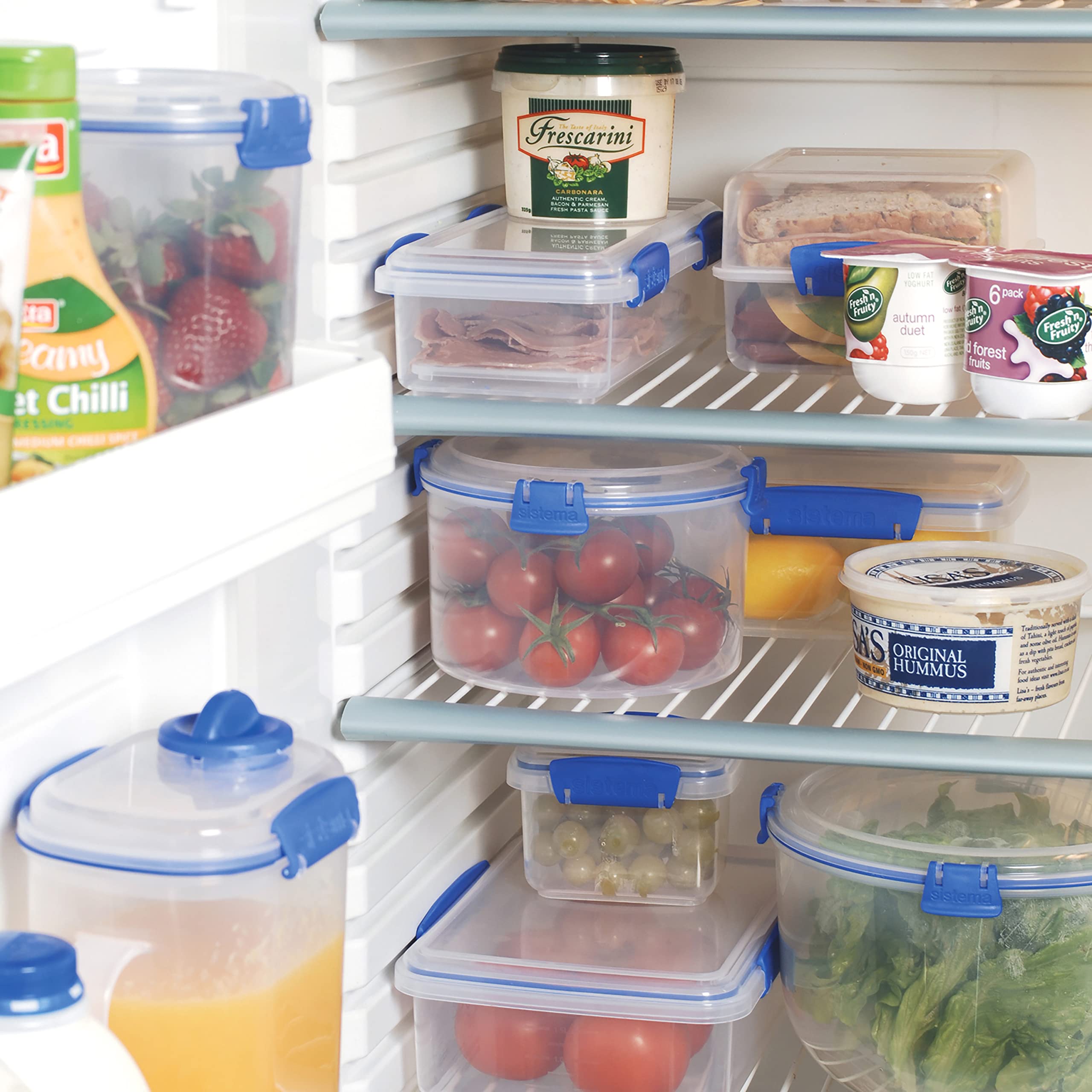Sistema KLIP IT rectangular sobras, organización simple para la próxima comida.