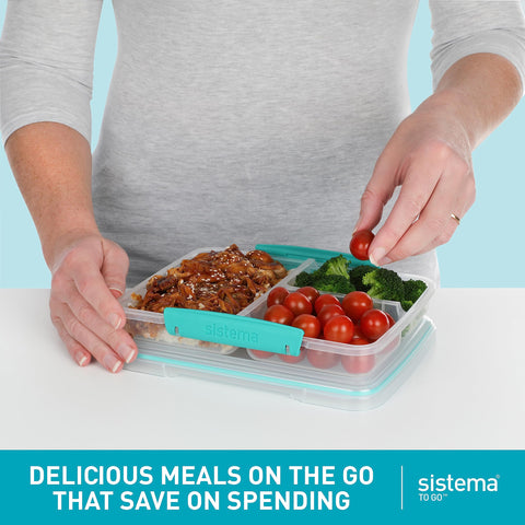 Sistema Multi Split: tres compartimentos para comidas balanceadas.