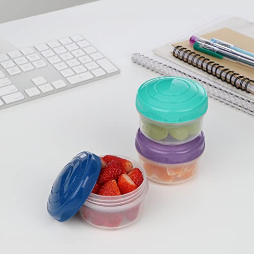 Sistema Snack Pots Mini Bites interior con snacks: porciones listas para llevar