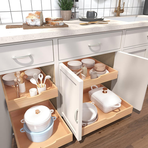 SITOO organizador de cocina deslizante, óptimo para despensas ordenadas.