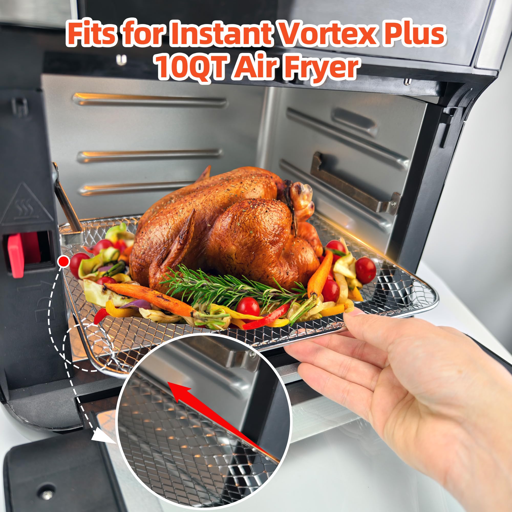 Bandeja para hornear SIUDANGKA para air fryer, ideal para pasteles y bollos