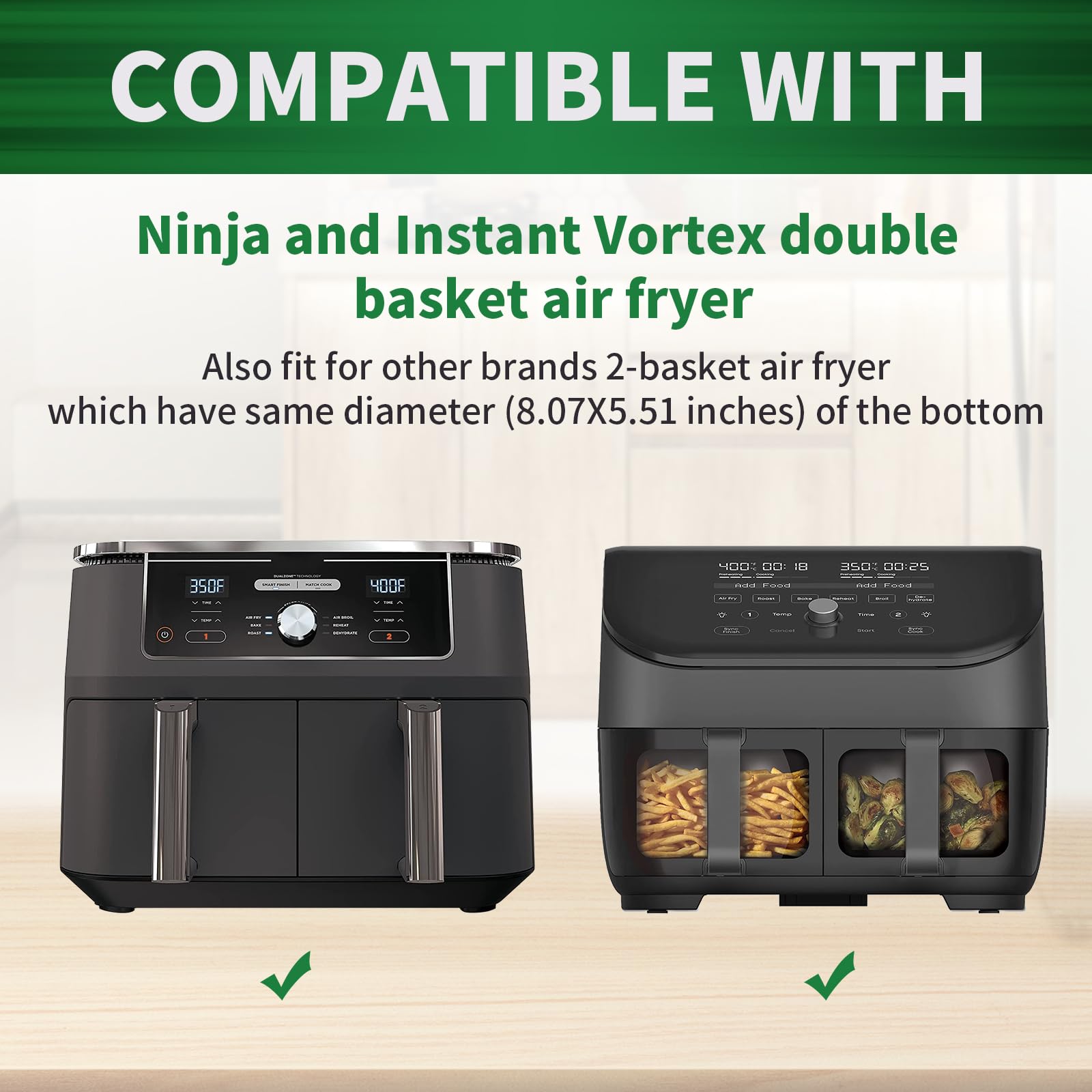 Compatibilidad SIUDANGKA con Ninja Dual Zona para doble cocción estable