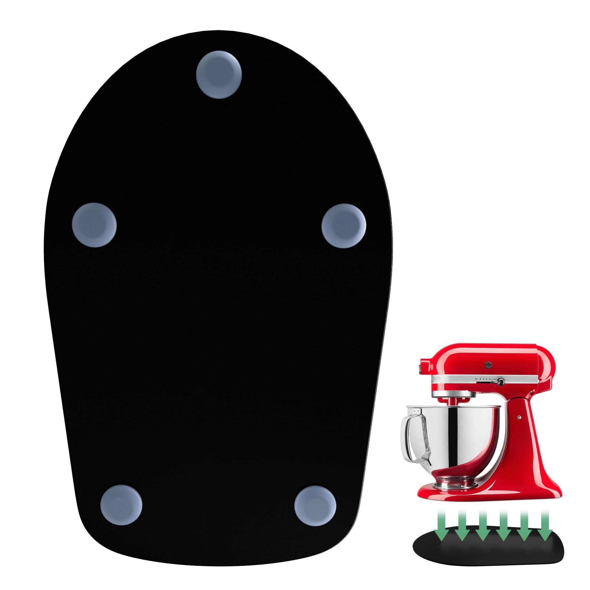 siudangka deslizador-mixer para KitchenAid 4.5 Qt facilita mover la batidora con seguridad.