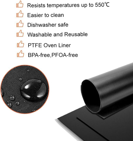 Forro PTFE SIUDANGKA para horno y freidora de aire, protección duradera.