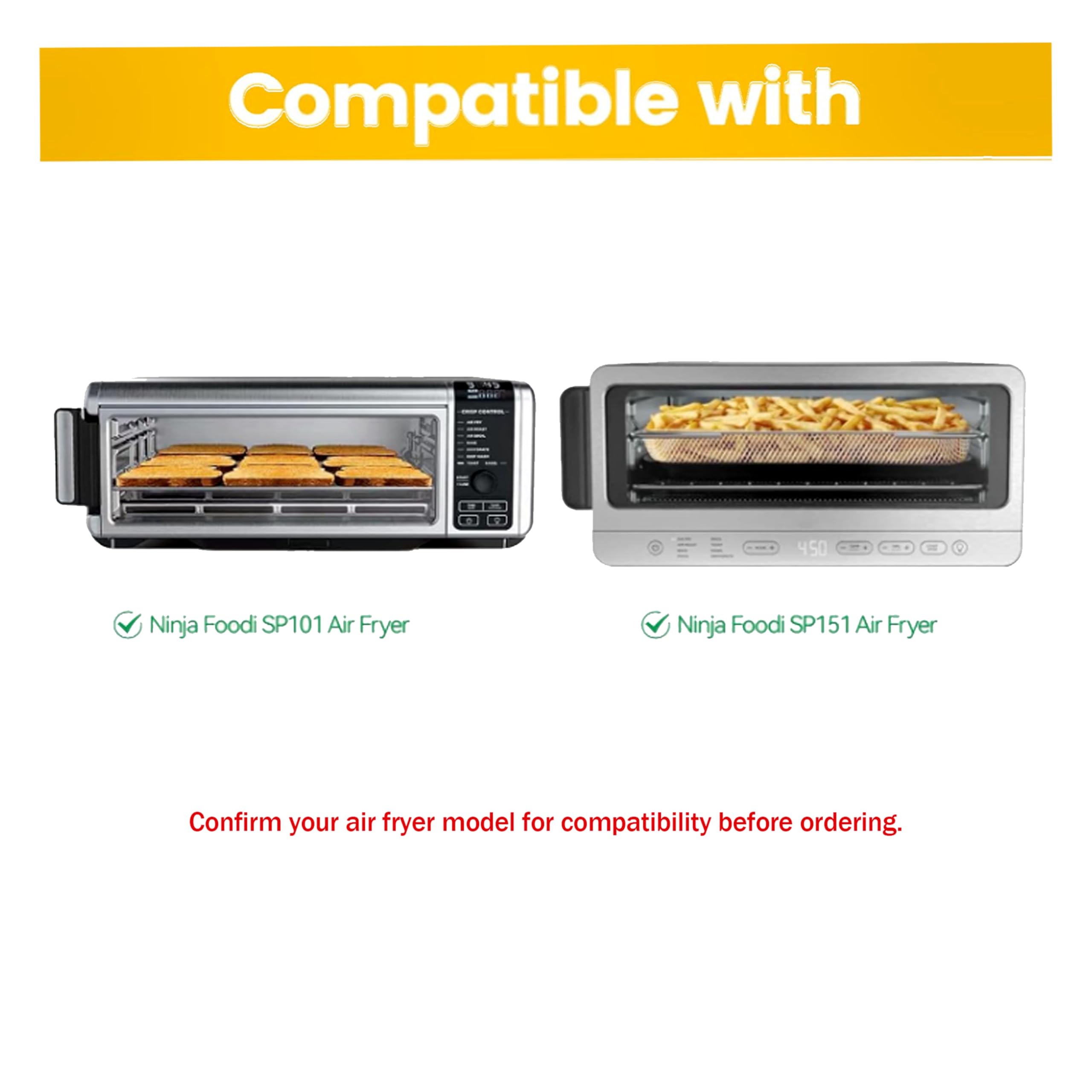SIUDANGKA forros-horno reutilizables para Ninja Foodi, protección antiadherente y limpieza rápida