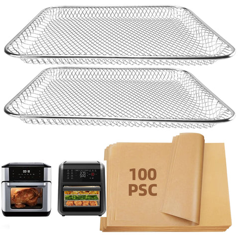 Liner de papel para air fryer SIUDANGKA, 100 piezas, facilita limpieza y cocina rápida