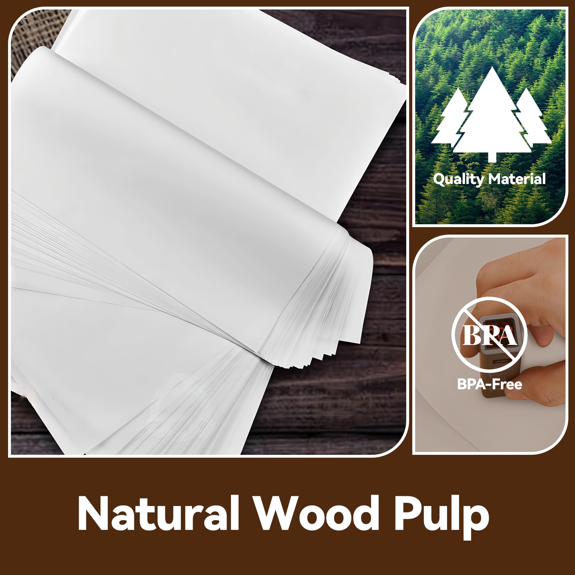 SIUDANGKA papel resistente a 450°F para freidora de aire Breville, horneado seguro